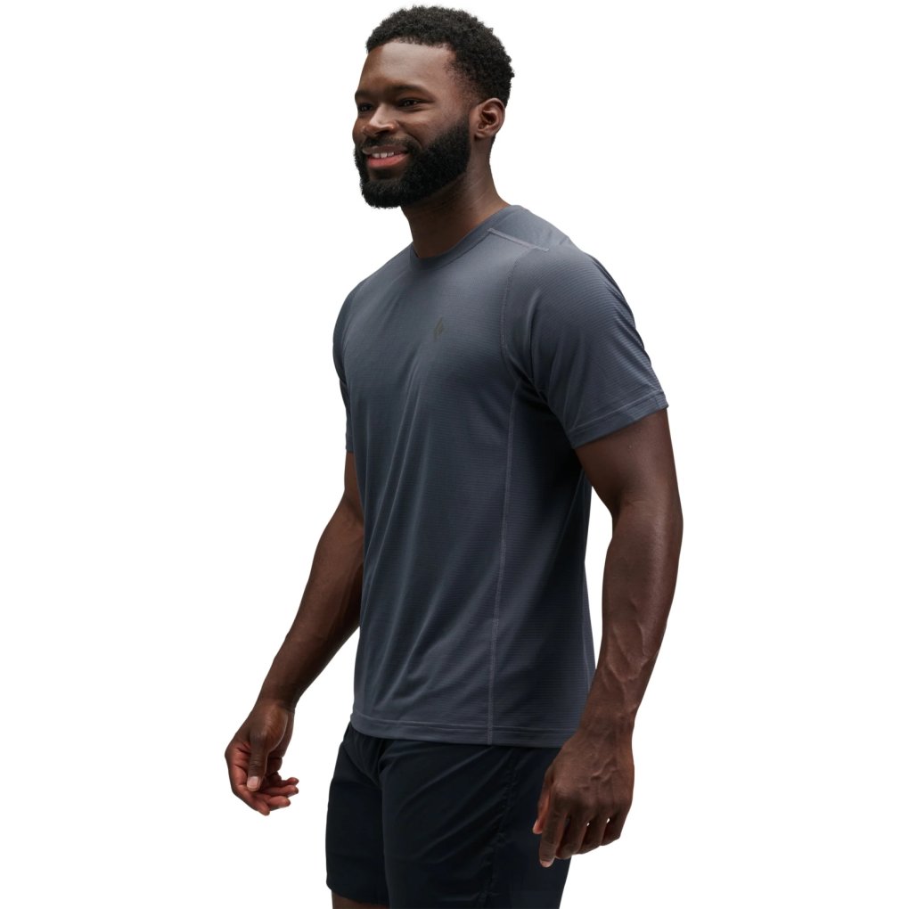 Black Diamond Distance Short Sleeve Tech Tee Men - Charcoal