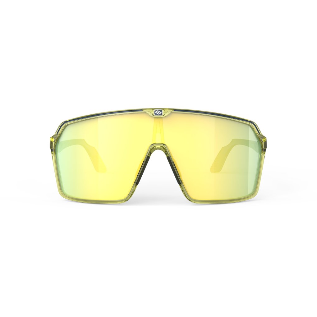 Rudy Project Spinshield Glasses - Crystal Blue Avio Apple Green Fade Gloss/Multilaser Yellow