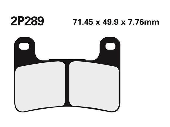 Nissin road/Off-Road sintered metal brake pads - 2P-289STRef : NI00283A / 1036734