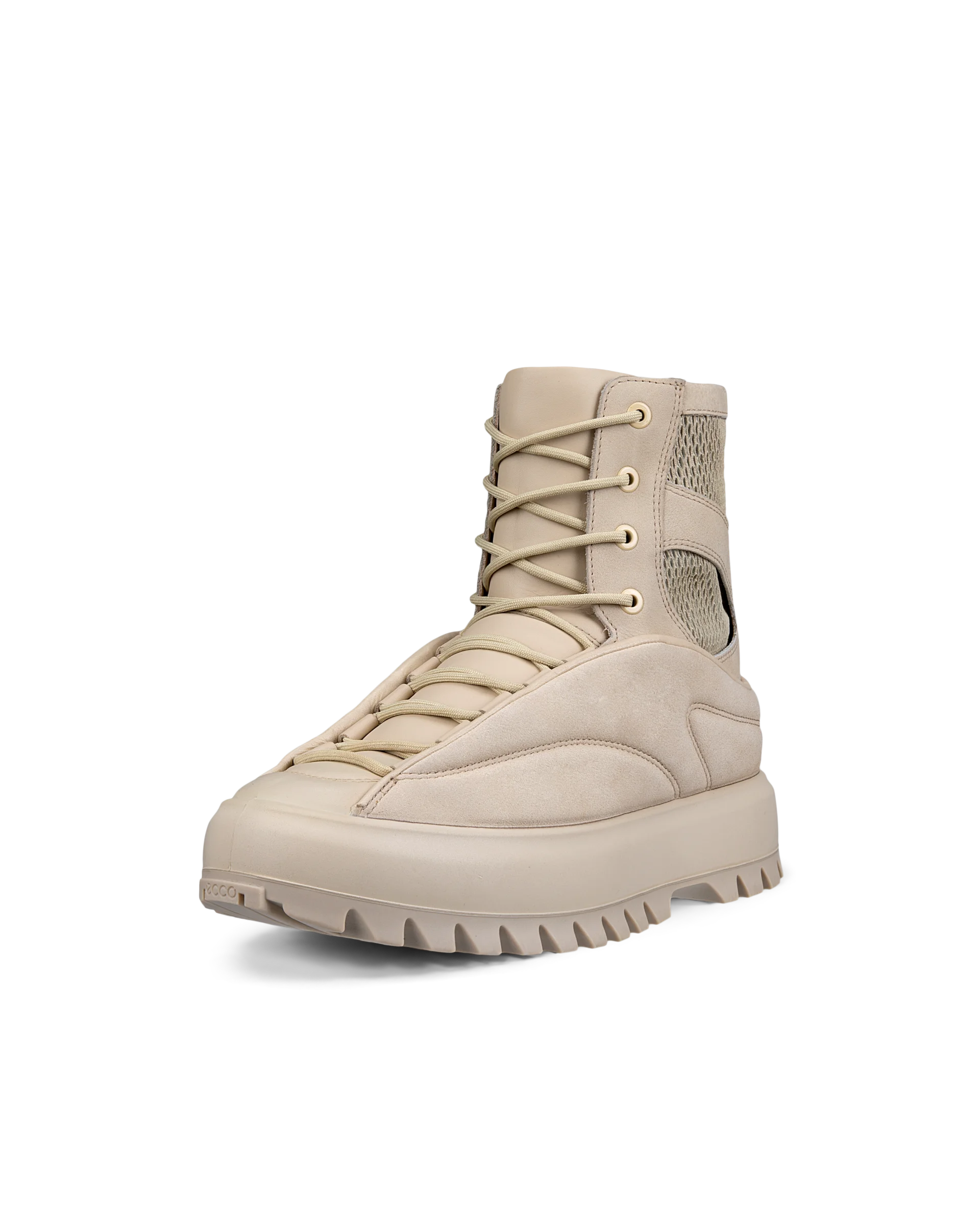 ECCO STREET ACE RAL7000 W Damen Stiefel aus Nubukleder Beige