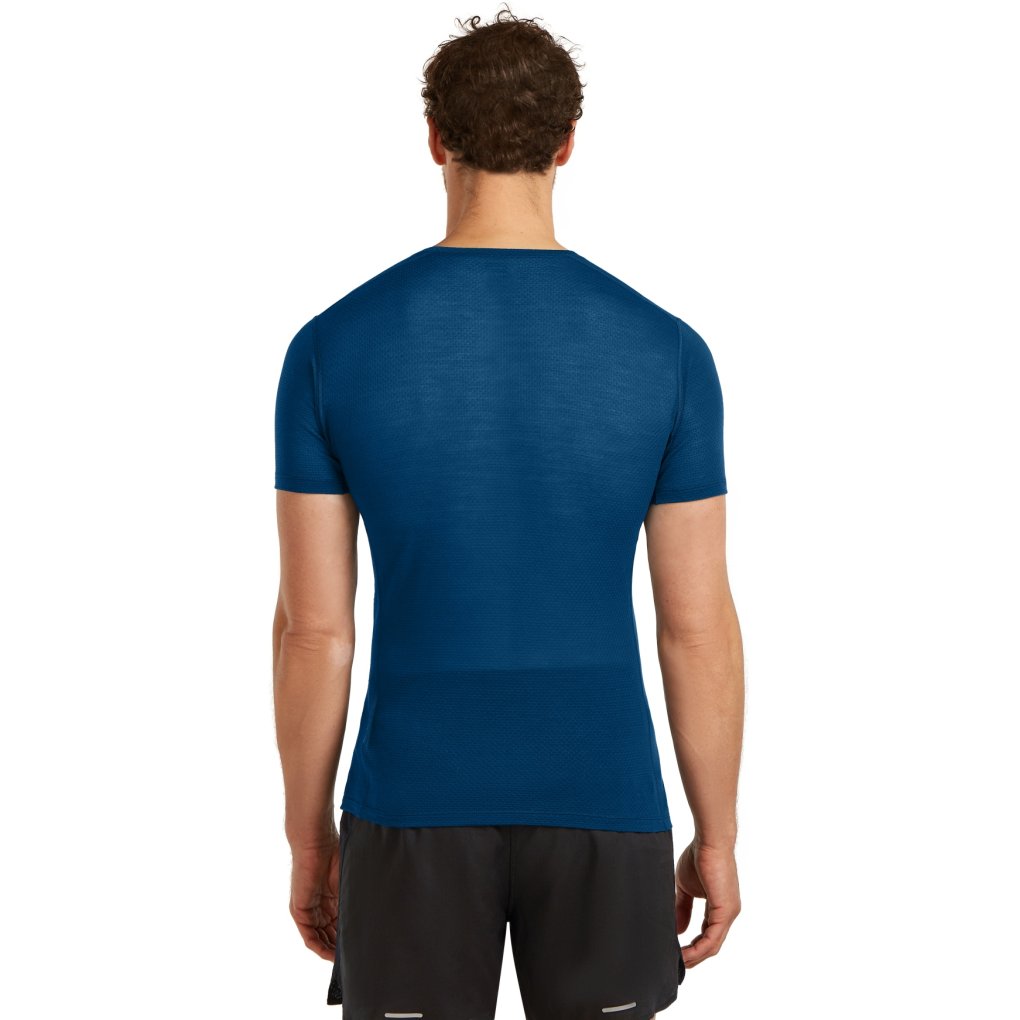 Icebreaker Merino 75 Cool-Lite™ Featherlight™ Short Sleeve Crewe Shirt Men - Atlantis