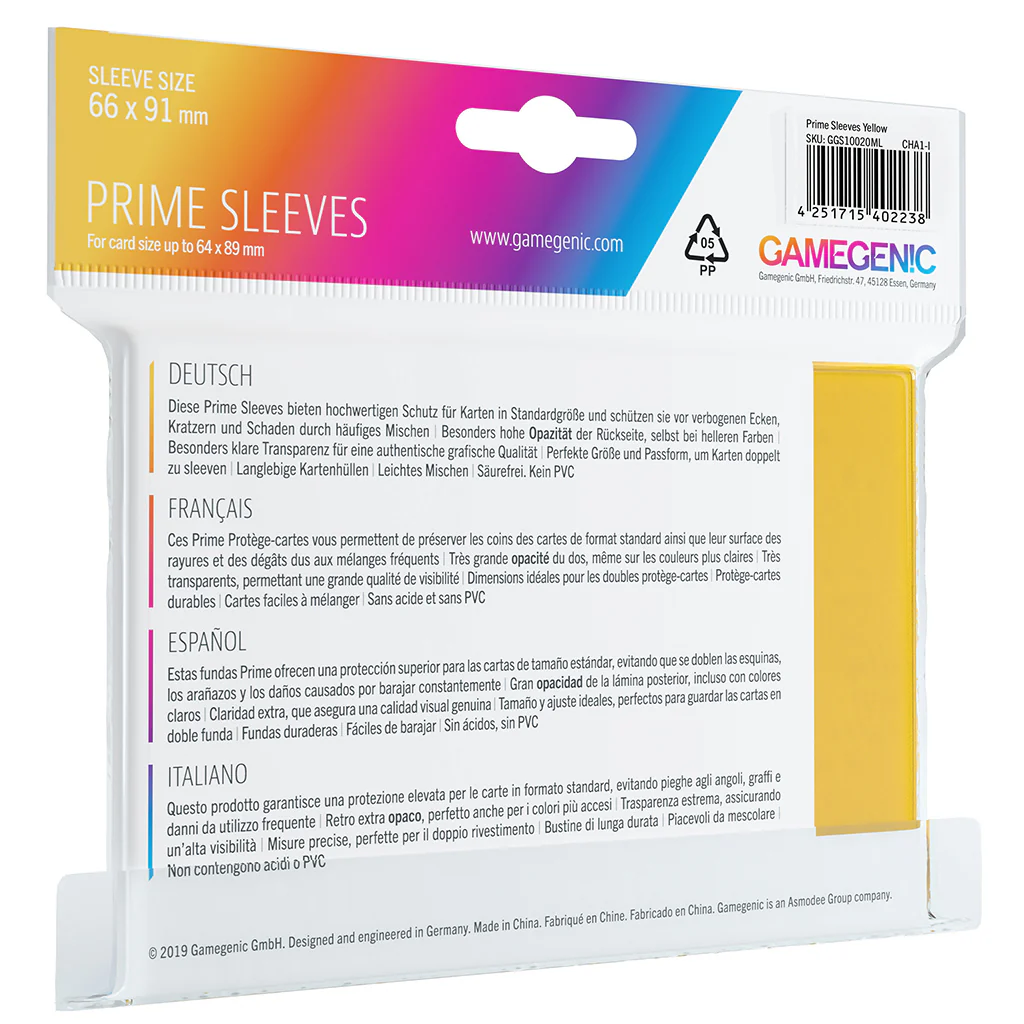 PRIME Sleeves: Yellow