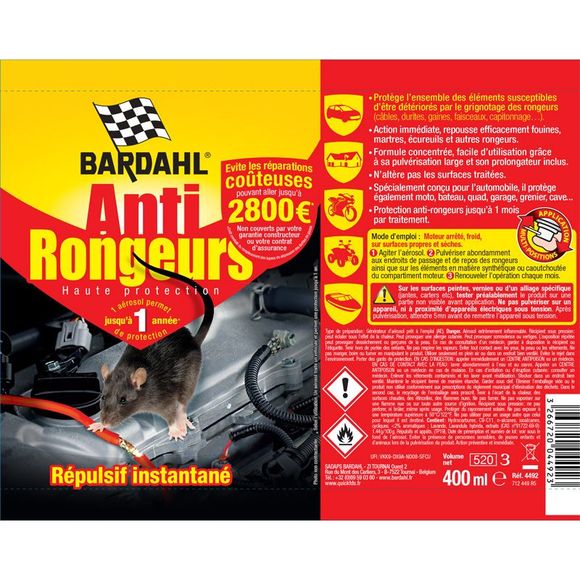 Anti rongeur Bardahl UniverselRef : BDH0022 / 4492