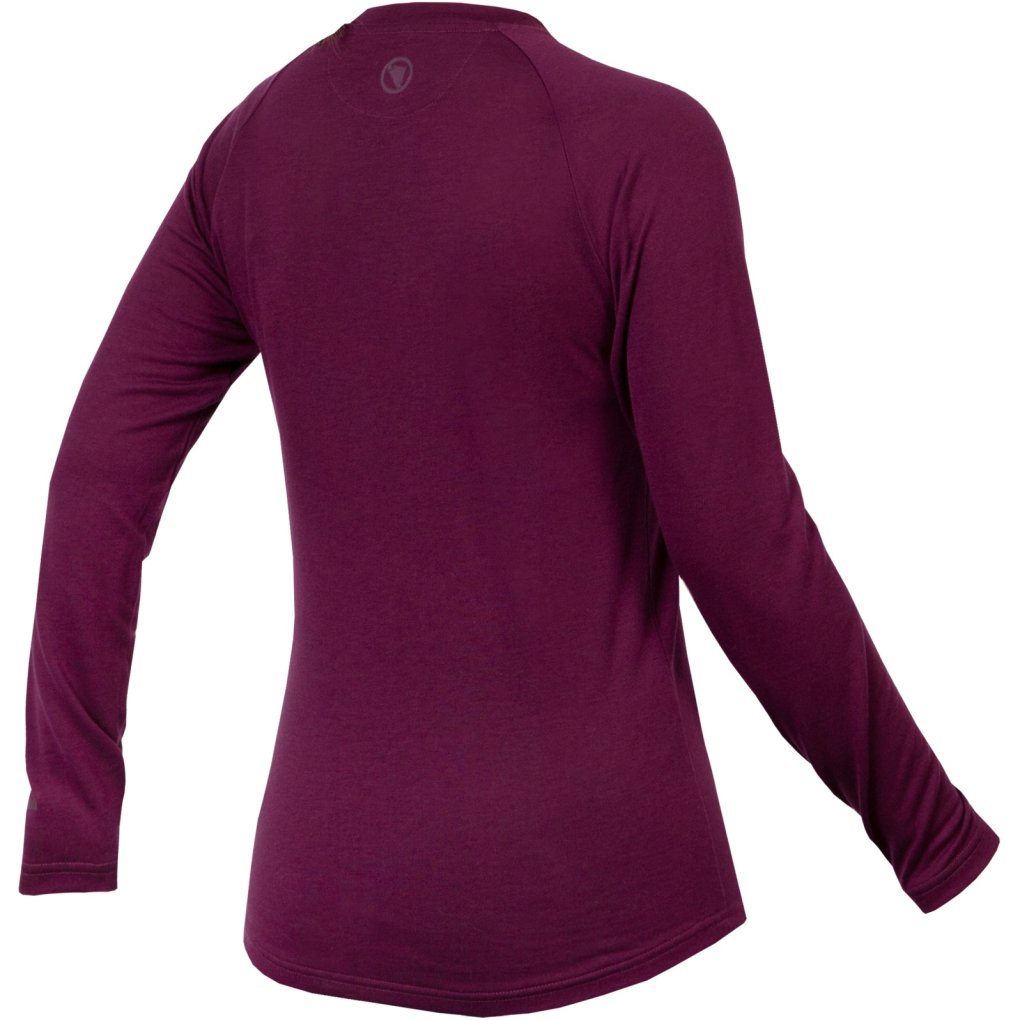 Endura BaaBaa Blend Long Sleeve Baselayer Women - aubergine