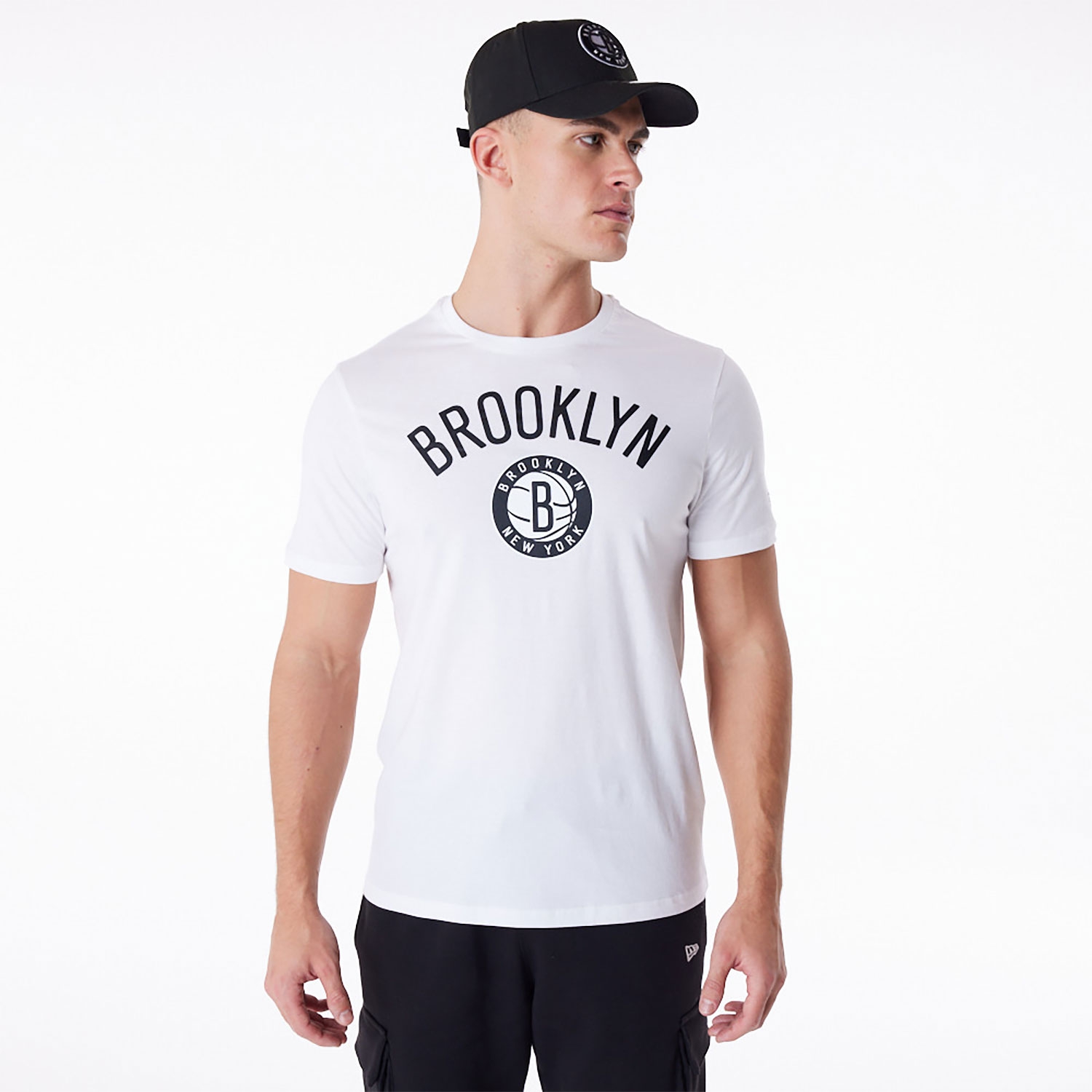 Brooklyn Nets Team Logo New Era NBA T-Shirt White