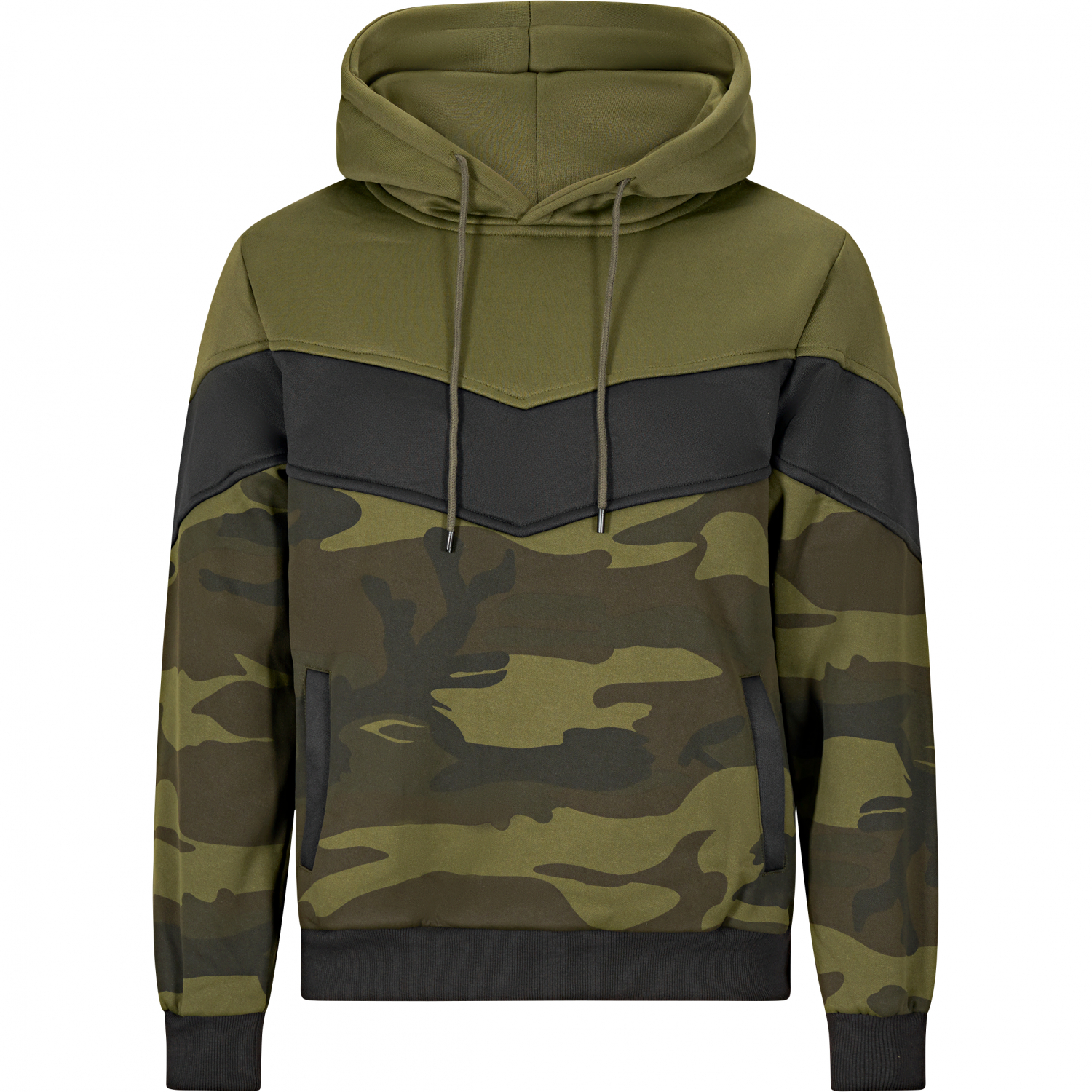 il Lago Red Level Hoodie Nevis Men, Heatable (Olive\/Black\/Camouflage)