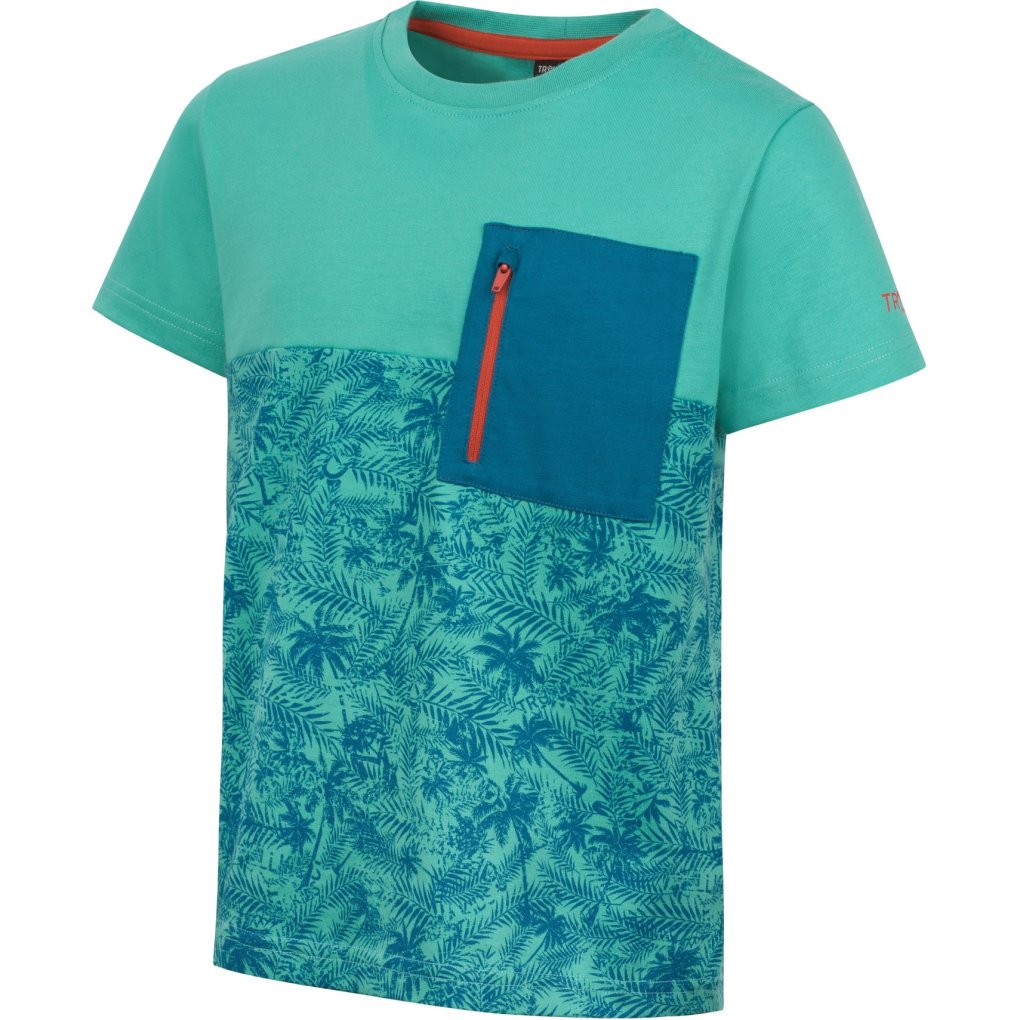 Trollkids Flakstad T-Shirt Kids - Blue Coral