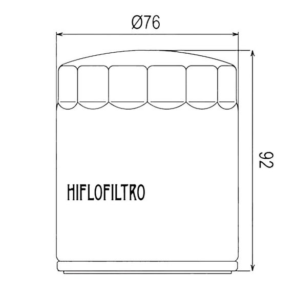 HifloFiltro HF170C Oil Filter Original TypeRef: hf0714 / hf170c