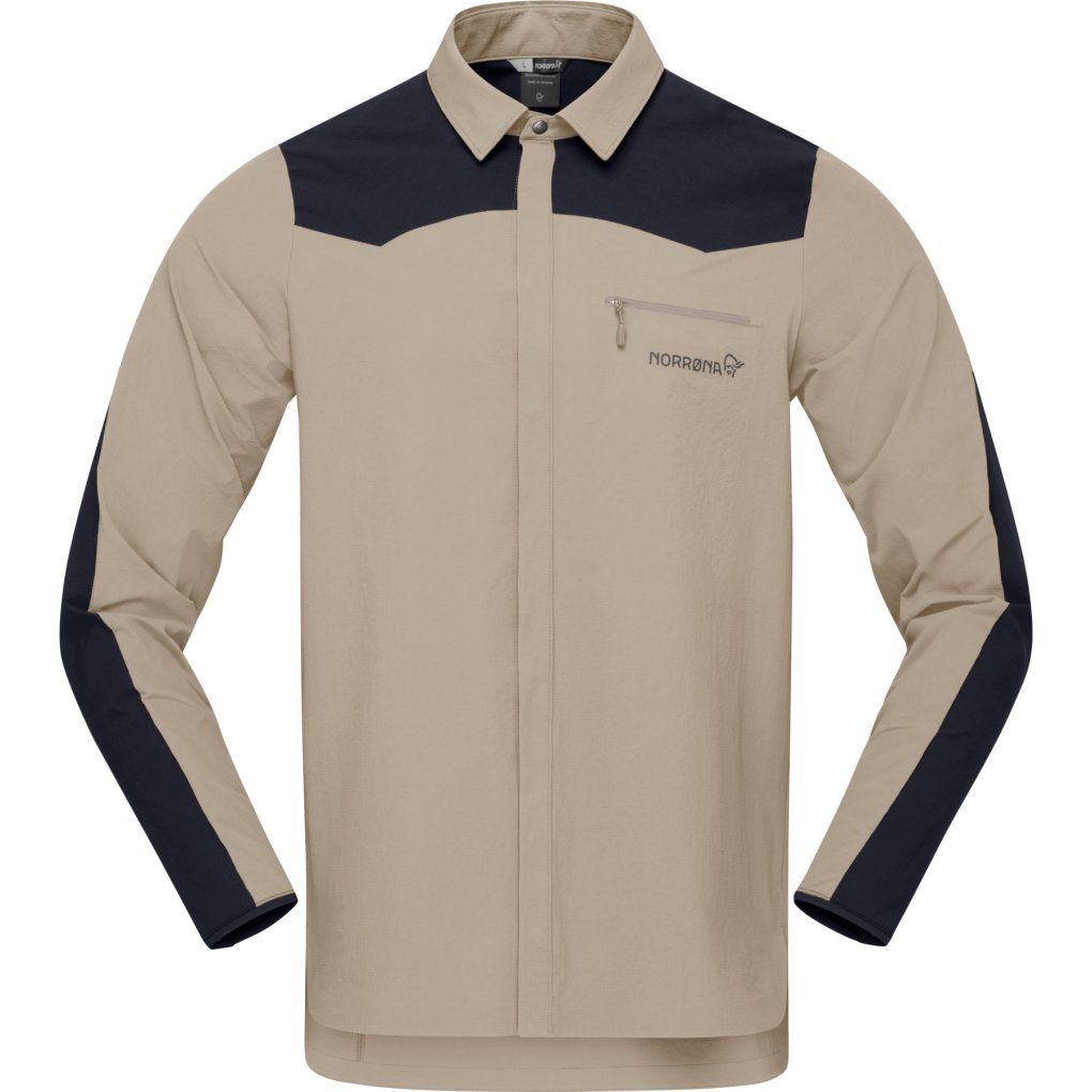 Norrona skibotn flex1 Shirt Men - Winter Twig/Caviar Black