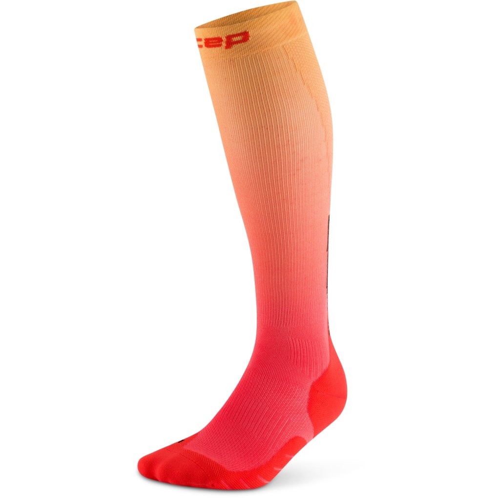 CEP Core Run Edt. Gradient Tall Compression Socks Men - red/marigold fade