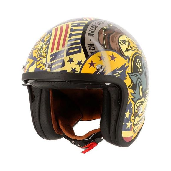 Helstons VON DUTCH BIG CAT jet helmet - Black / GrayRef : HS1341