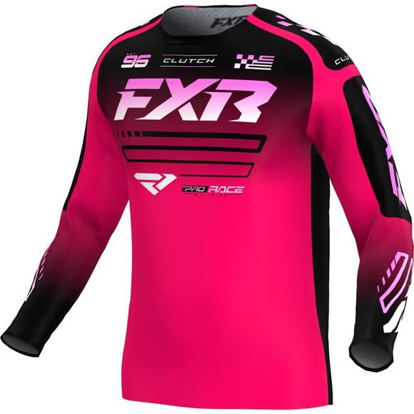 CHILDREN'S FXR CLUTCH cross jersey - Black / PinkRef: FXR1741