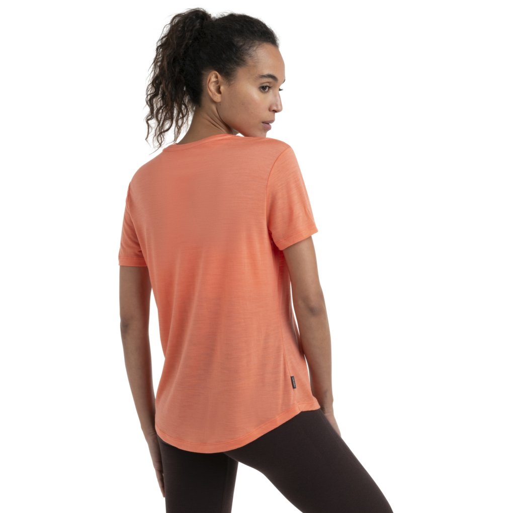 Icebreaker Merino 125 Cool-Lite™ Sphere III Short Sleeve Tee Women - Tang
