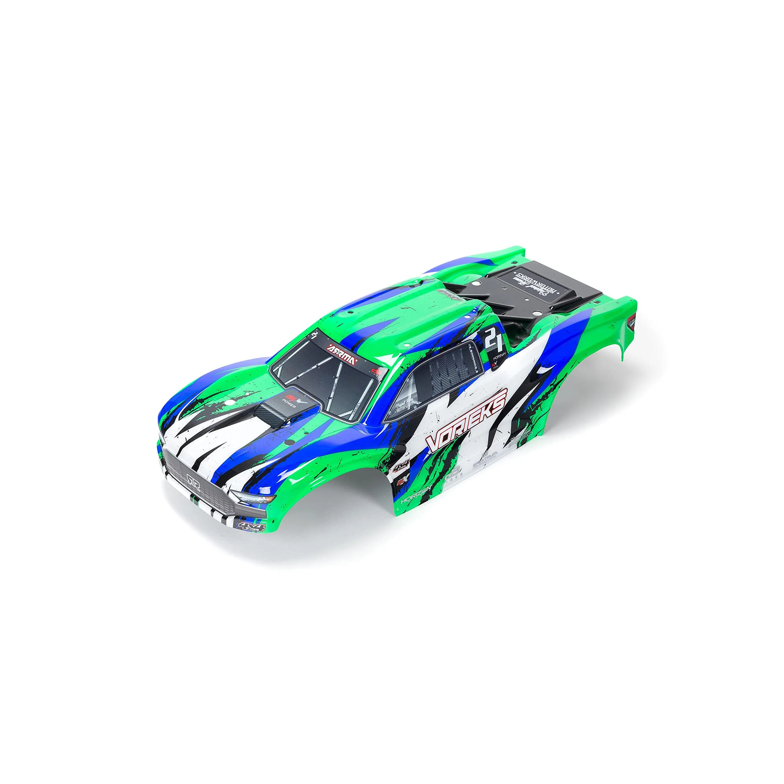 1/10 Painted Body, Green: VORTEKS 4X4 BLX ARRMA ARA402328