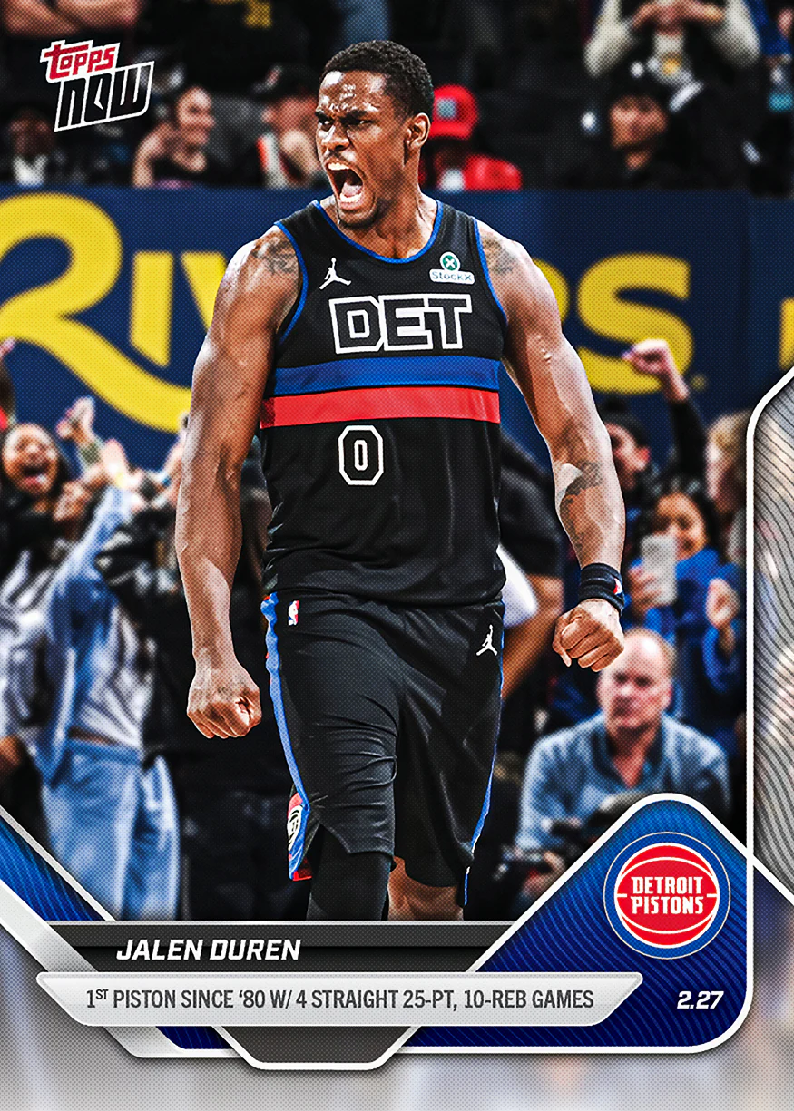 Jalen Duren - 2025-26 NBA Topps NOW® - Card 187
