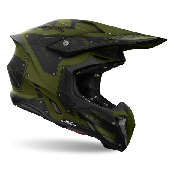 Airoh TWIST 3 cross helmet - MILLITARY 2024 - Black / GreenRef: AR1364