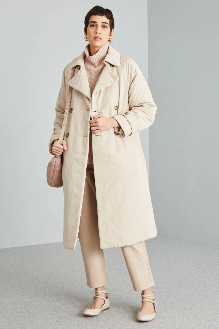 Trench-style coat - SAND