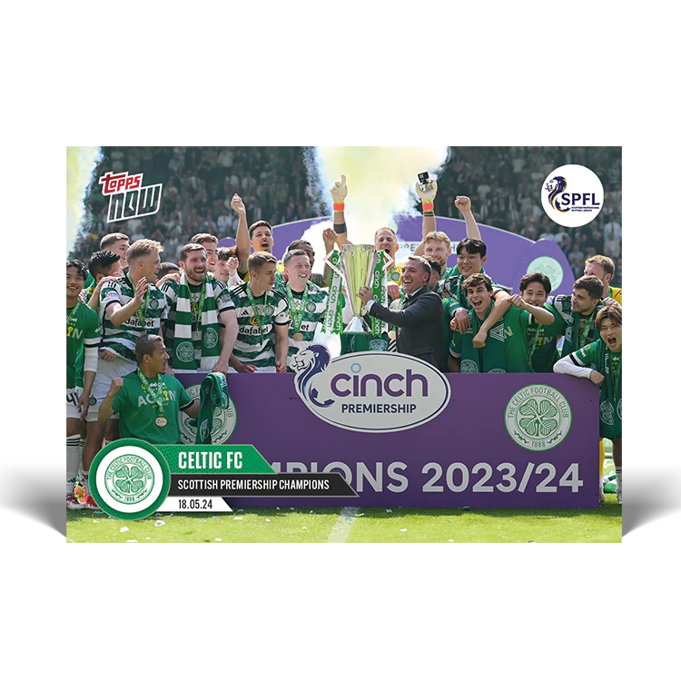 Celtic FC - Scottish Premiership Champions - 23/24 SPFL TOPPS NOW® Card 3