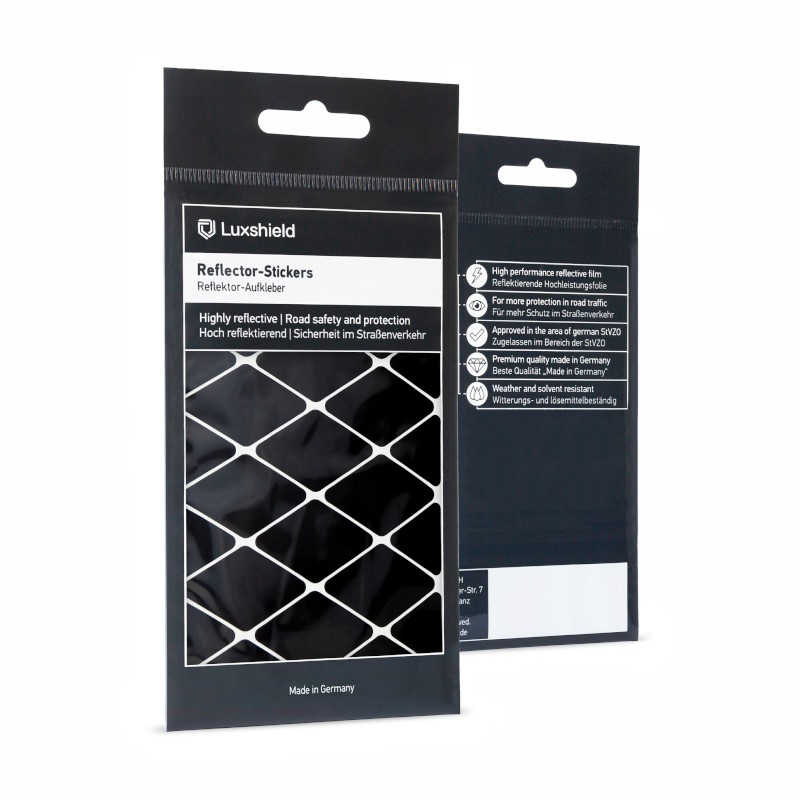 Luxshield Reflecting Sticker Diamond - Large - Black