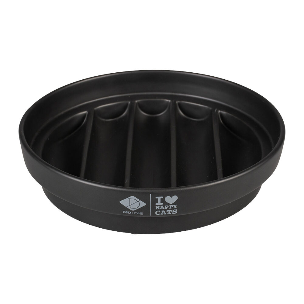 D&D Sue Slow Feeder - 20 x 20 x 4.5 cm - Black