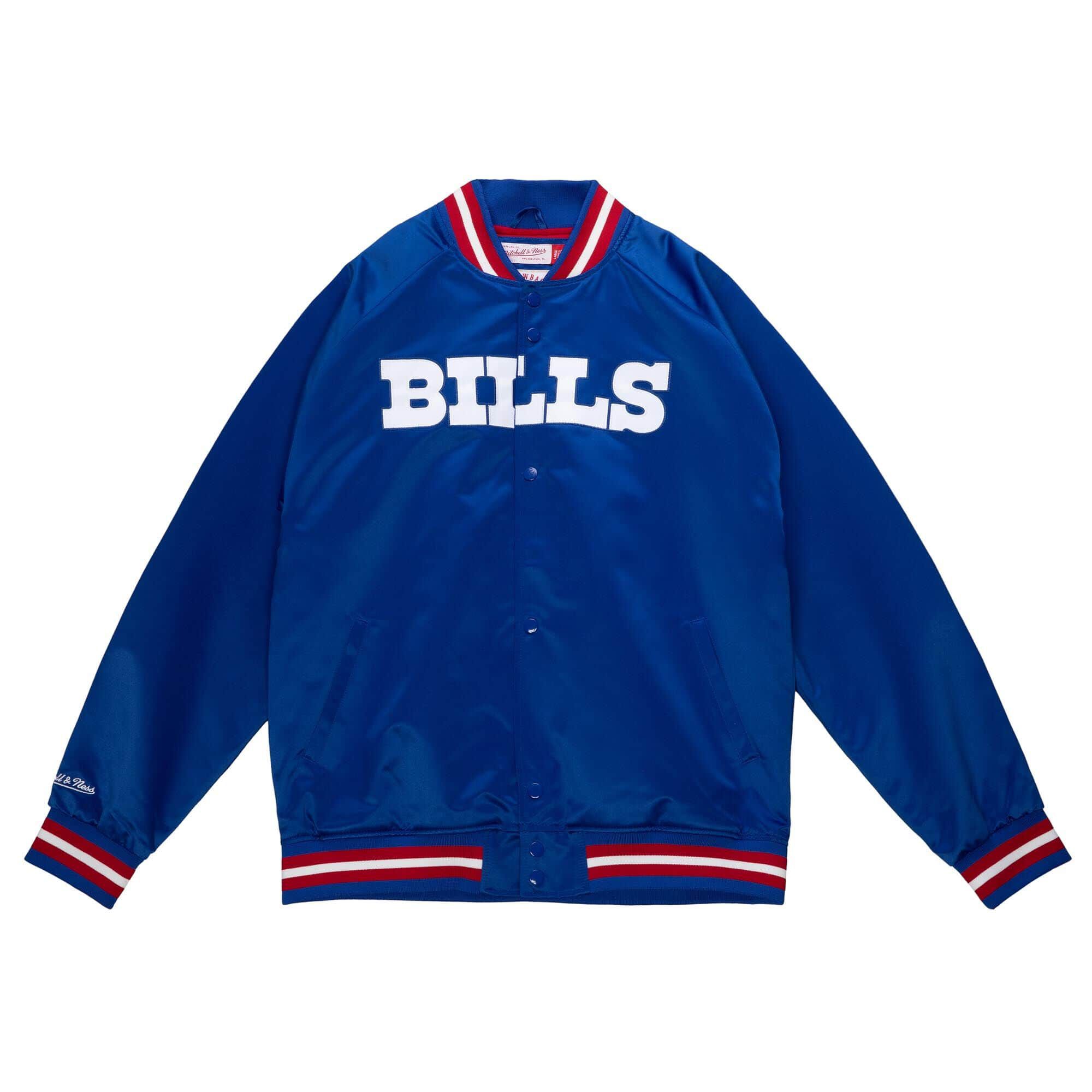 Buffalo Bills Mitchell & Ness Lightweight Satin NFL Jacket Blue