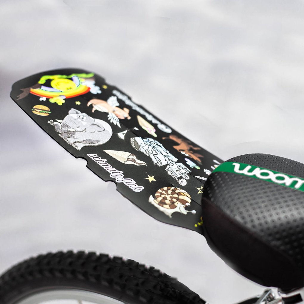 rie:sel design schmutz:fink Fender for Children Saddles - stickerbomb