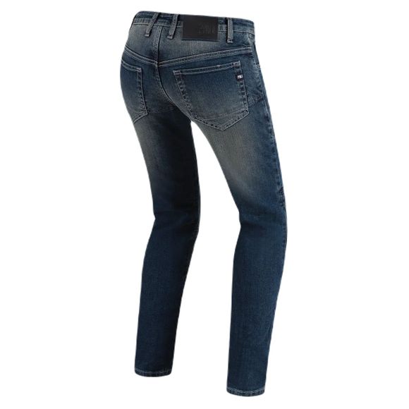Pmj Jenny Motorcycle Jeans - Straight / Regular - BlueRef: PMJ0022