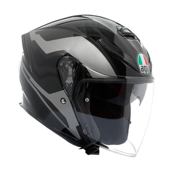 Casque jet AGV K5 JET EVO - TUNE - Gris / NoirRef : AG1062