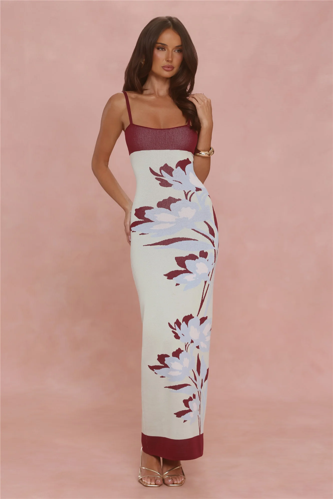 Wear Confidence Knit Maxi Dress Multi