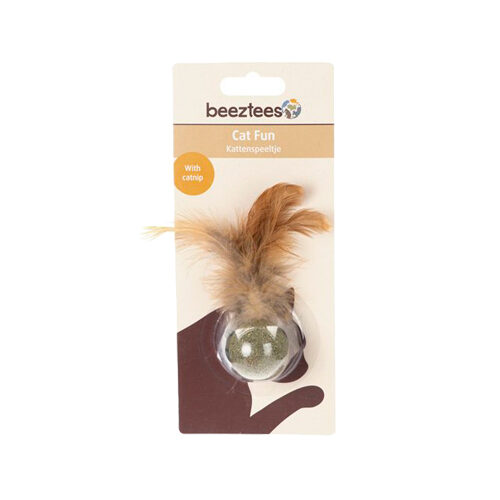 Beeztees Catnip Ball with Feathers