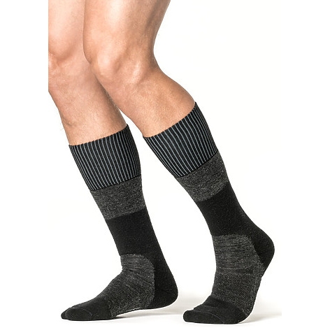 Woolpower Skilled 400 Knee-High Socks - dark grey/black