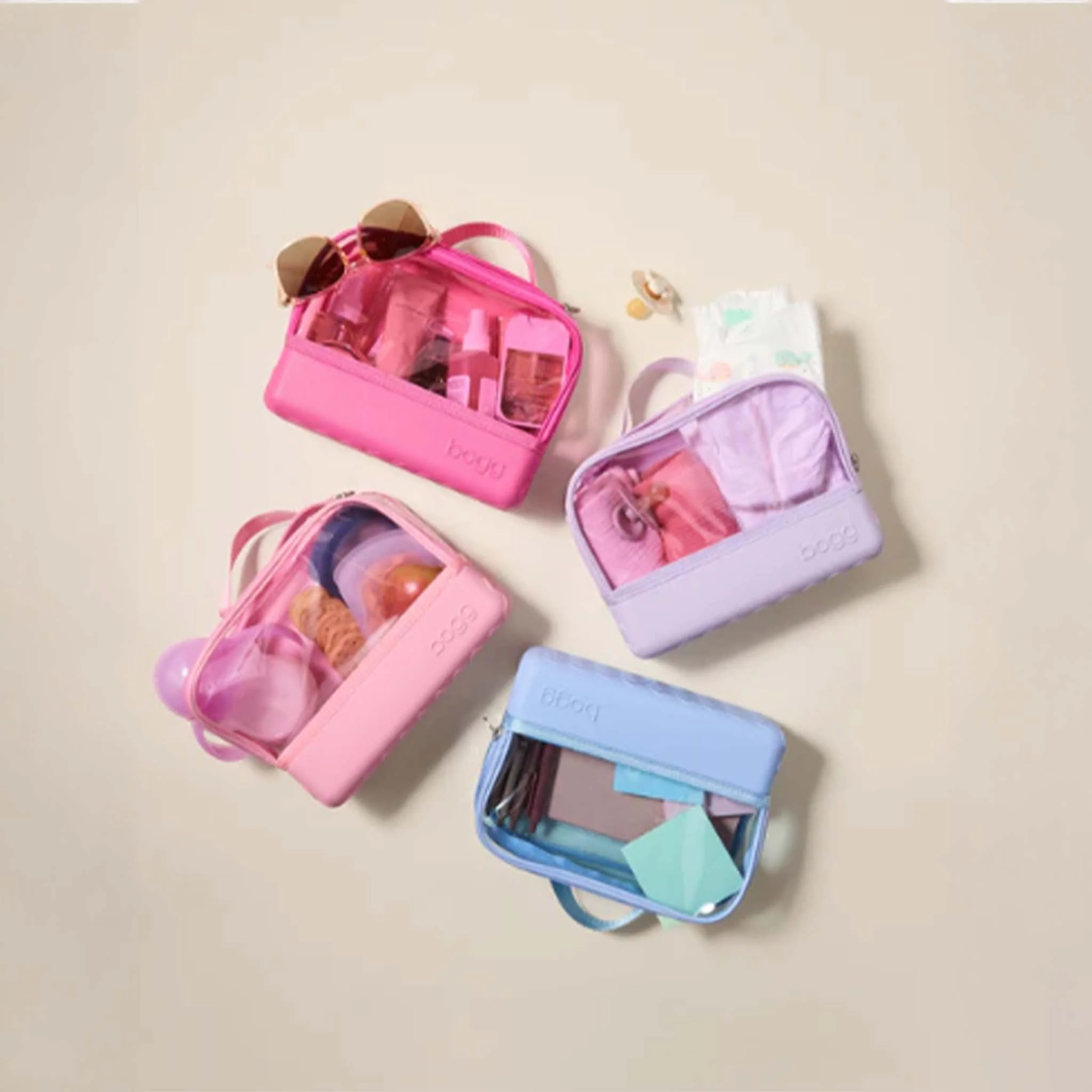 She's A Beauty Cosmetic Pouch in Pink Bubbles