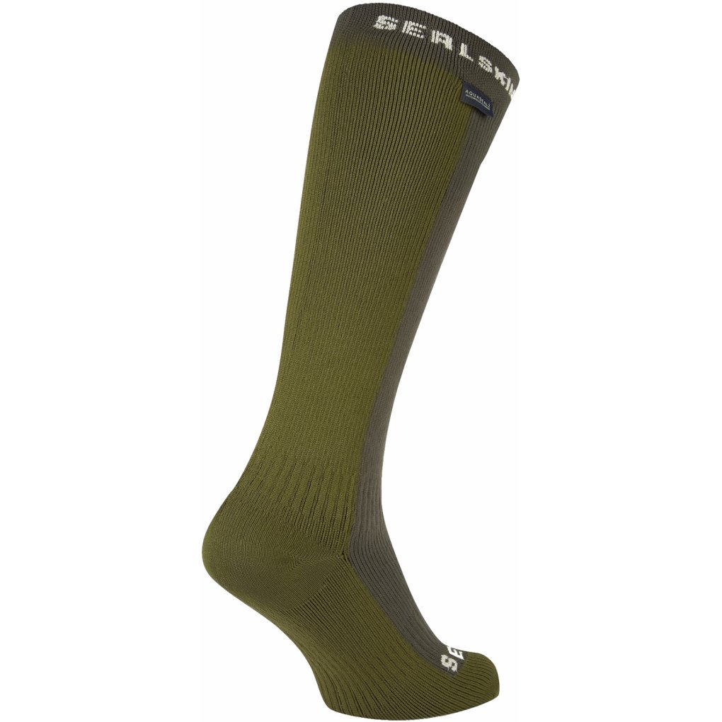 SealSkinz Worstead Waterproof Cold Weather Knee Length Socks - Olive