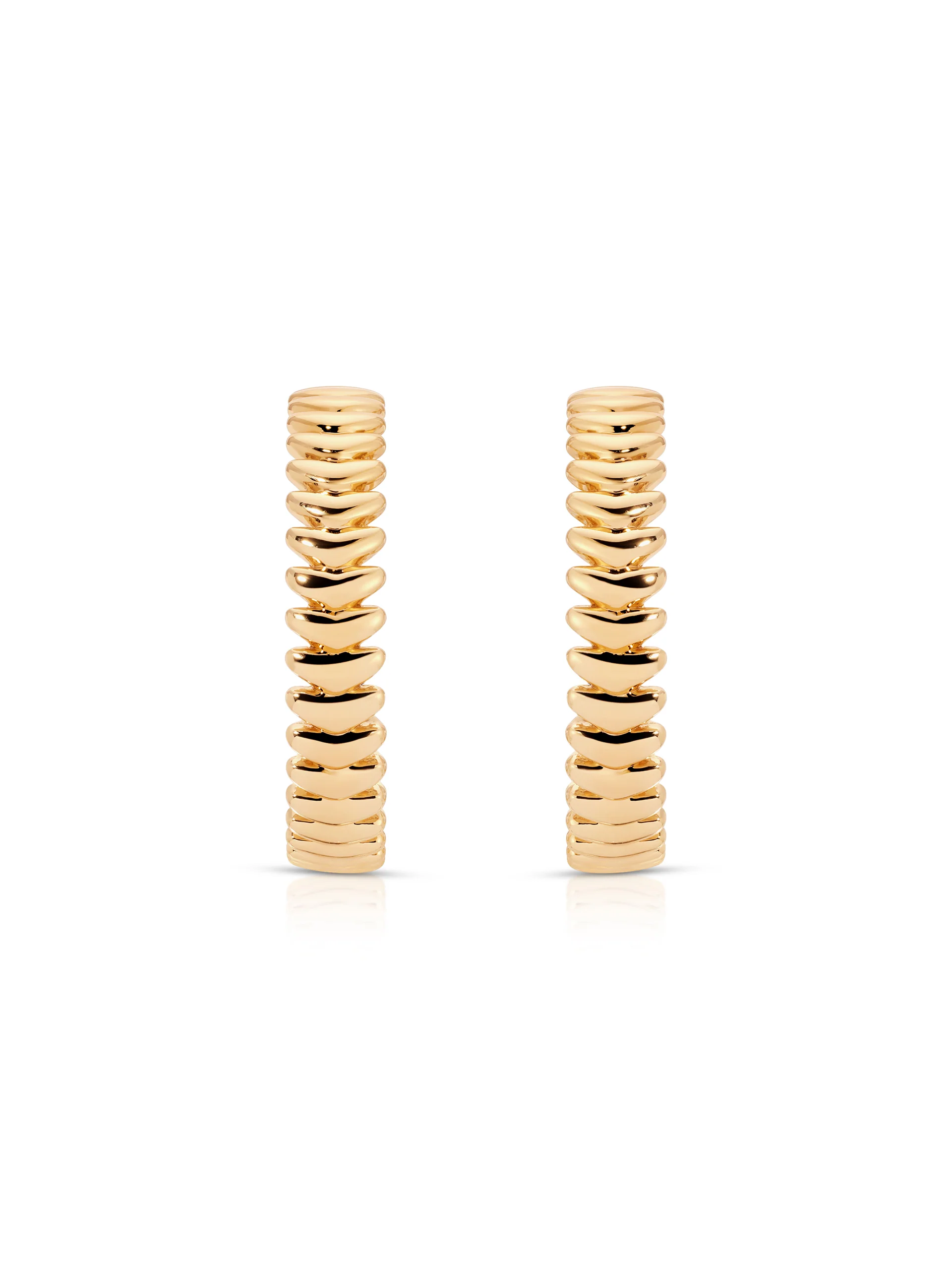 Large Metal Moderna Hoops