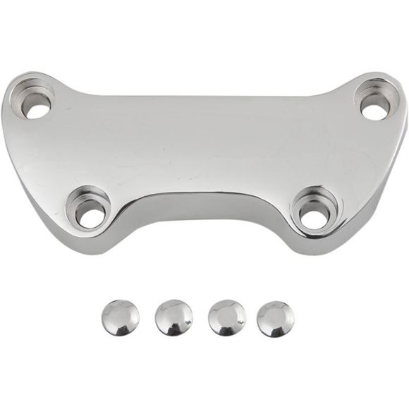Drag Specialties Smooth Handlebar Riser Mounting Plate for Harley-Davidson - GrayRef: DRG0148