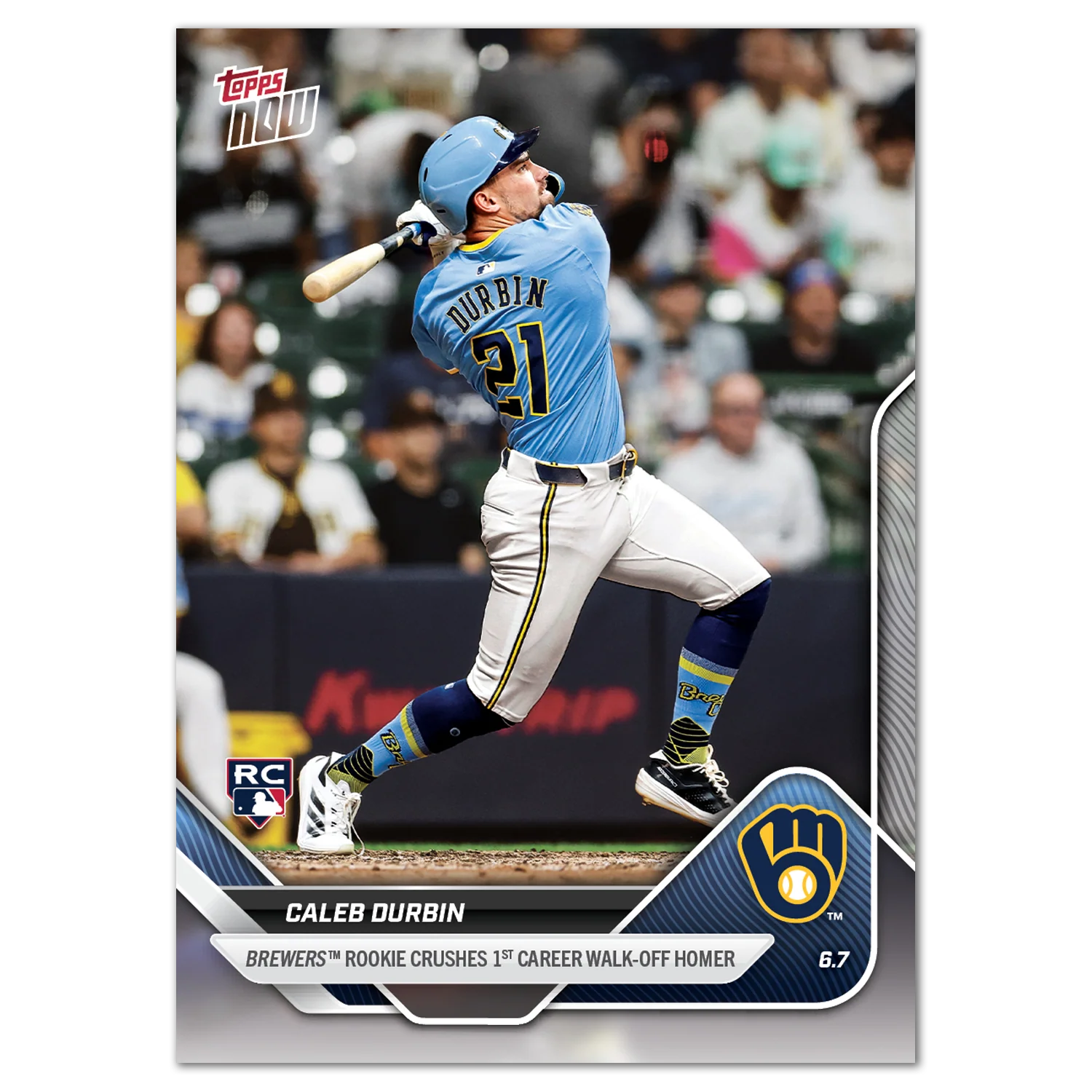 Caleb Durbin - 2025 MLB Topps NOW® - Card 269
