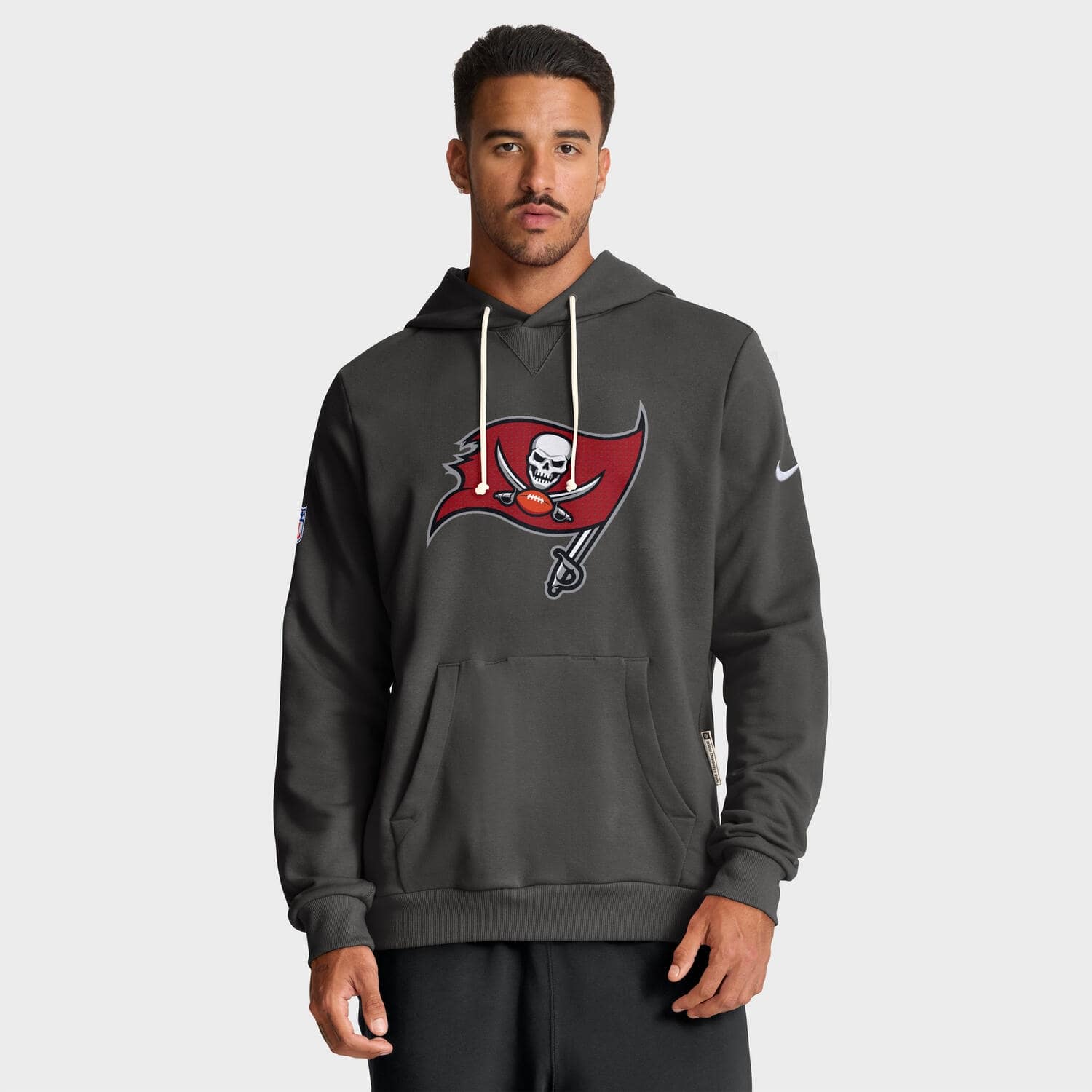 Tampa Bay Buccaneers 2025 NFL Sideline Standard Issue Hoodie Pewter