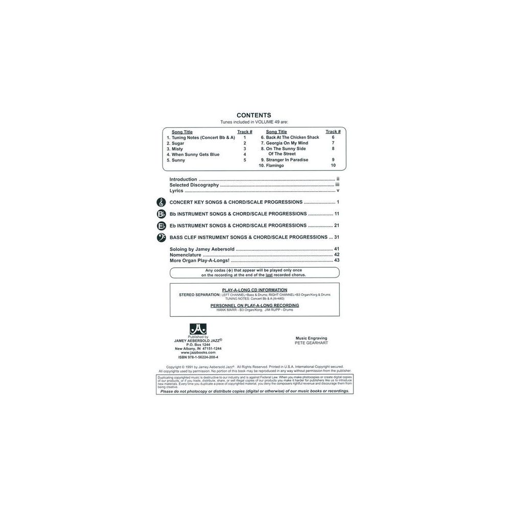 Jamey Aebersold Sugar – Thomann Ireland