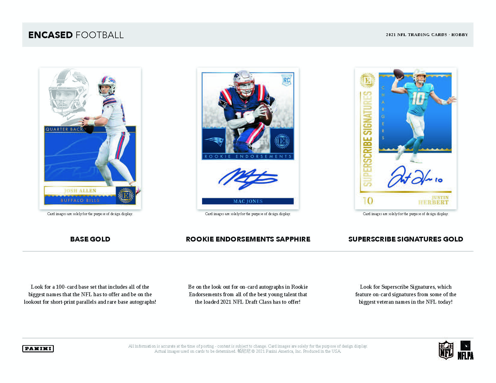 2021 Panini Encased Football Hobby Box NFL