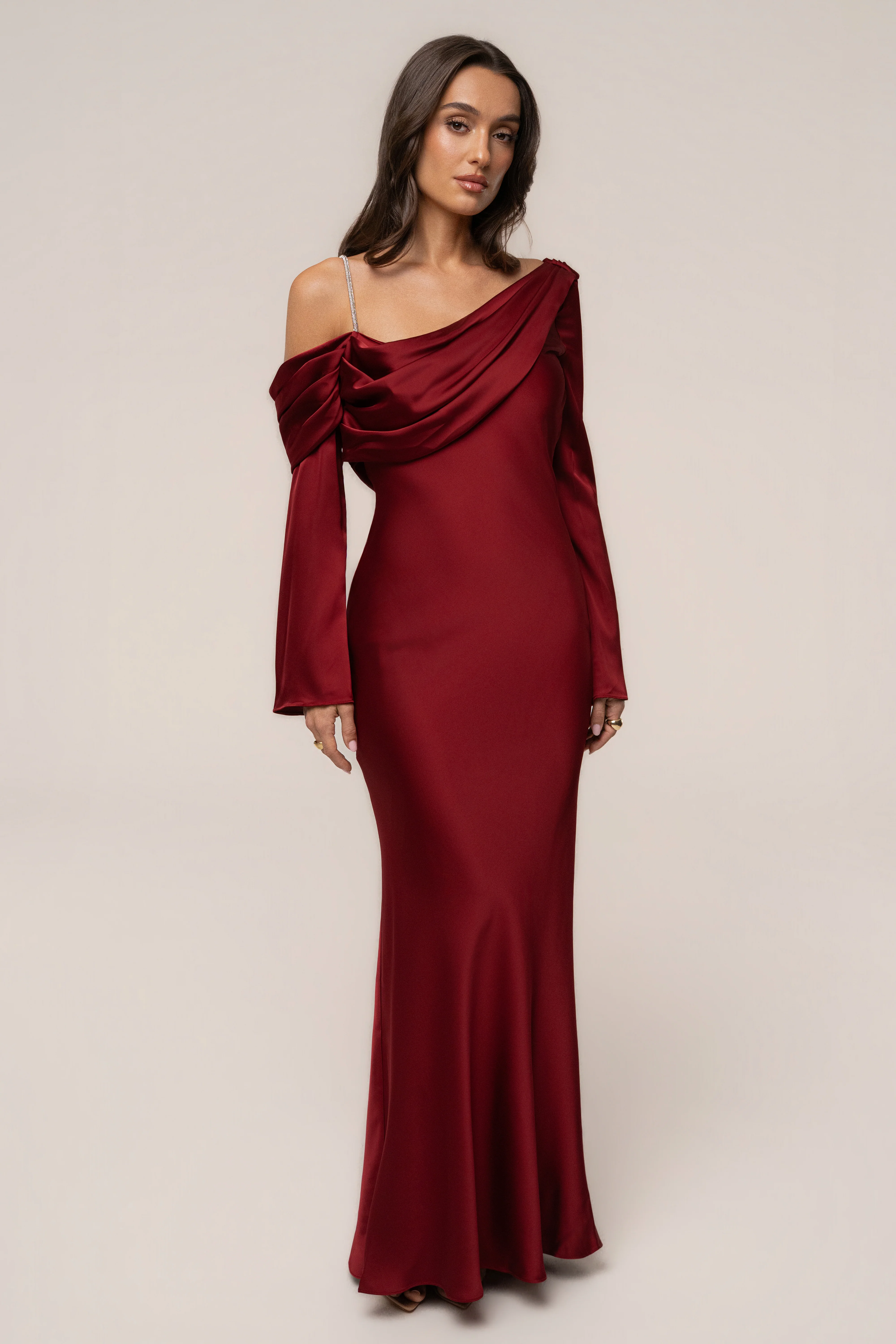 Red One And Only Satin Dress