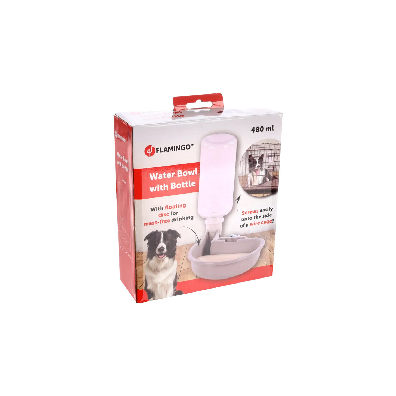 Flamingo Drinking Bottle Diza - Grey - 480 ml