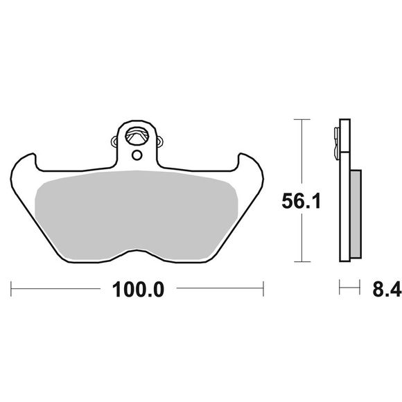 SBS 703HF Organic Front Brake PadsRef : 703HF / 703000