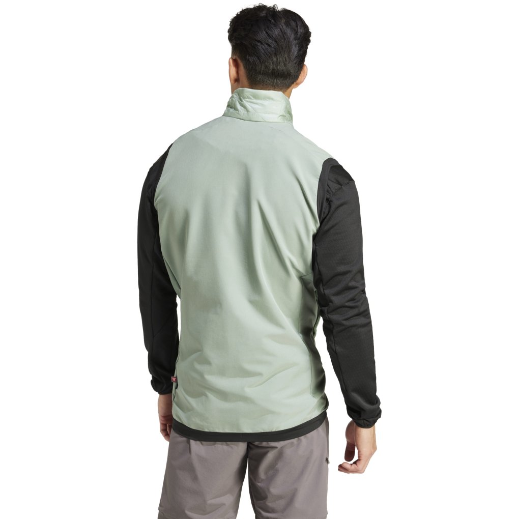 adidas TERREX Xperior Varilite Hybrid Primaloft Vest Men - silver green IP1478