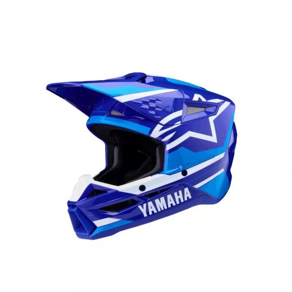 Casque cross Alpinestars YAMAHA S-M3 2026 - Bleu / BlancRef : AP3923