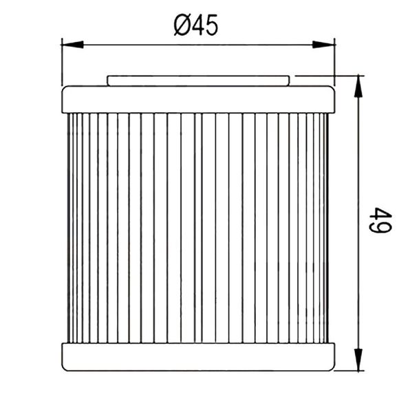 HifloFiltro HF563 Oil Filter Original TypeRef: H563 / 07120212