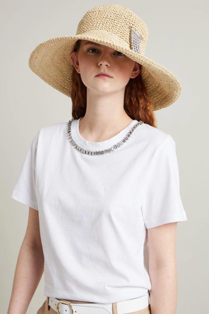 Wide brim hat - BEIGE