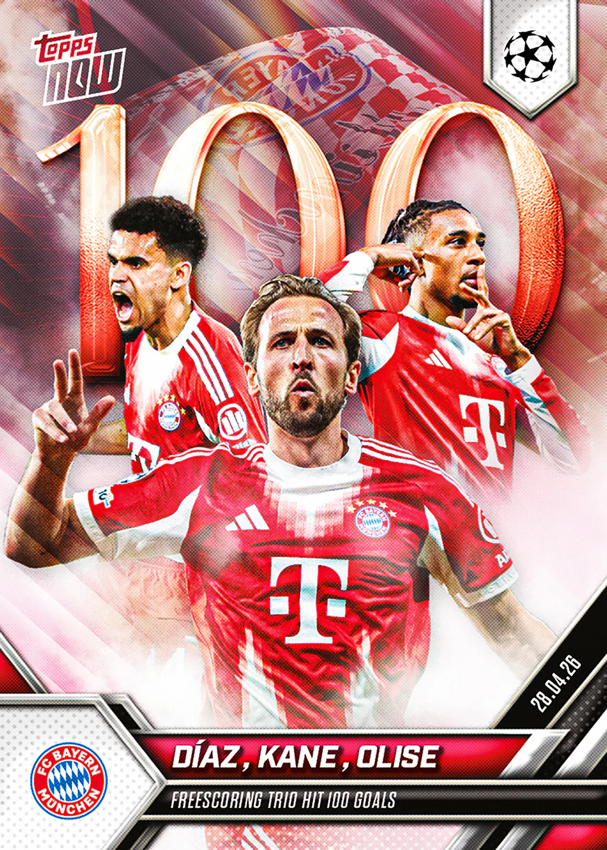 Harry Kane / Michael Olise / Luis Díaz - 2025-26 UCL Topps NOW® - Card 127