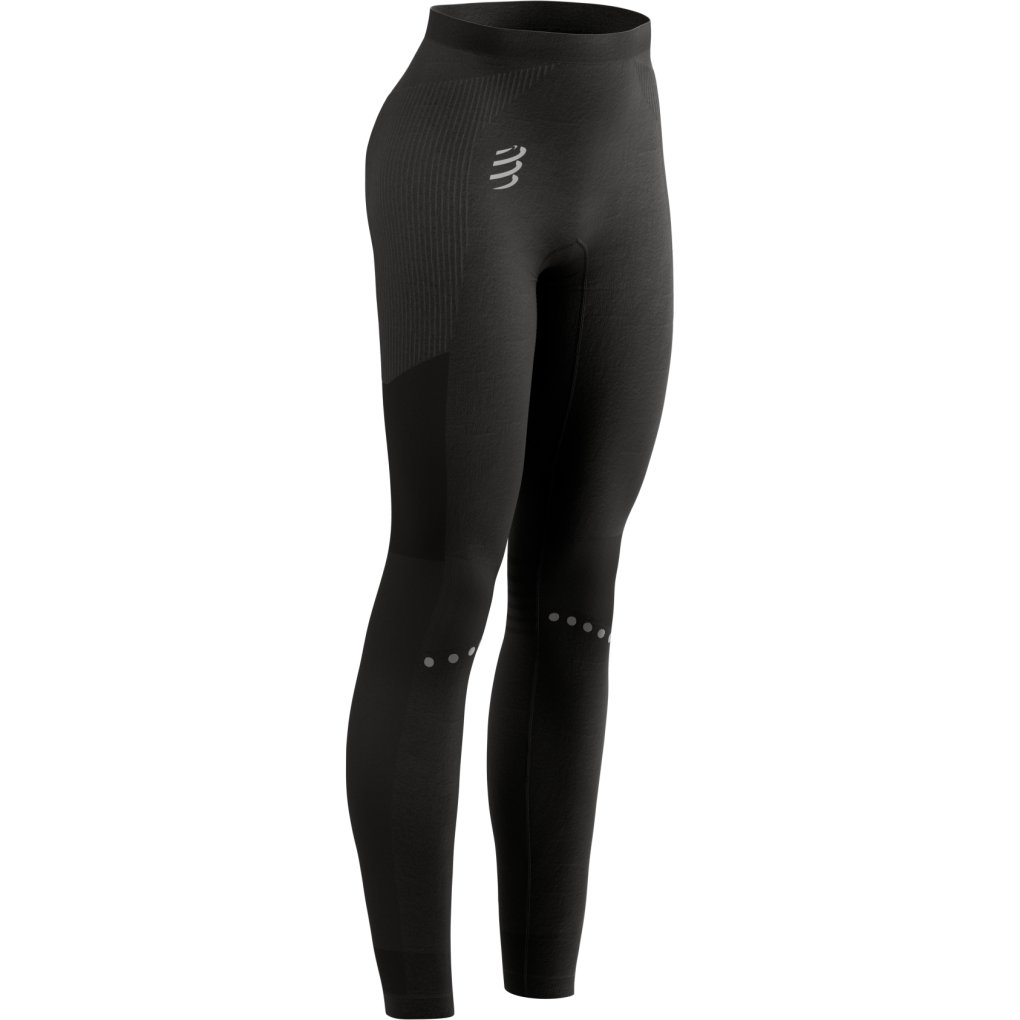 Compressport Winter Running Leggings Women - black
