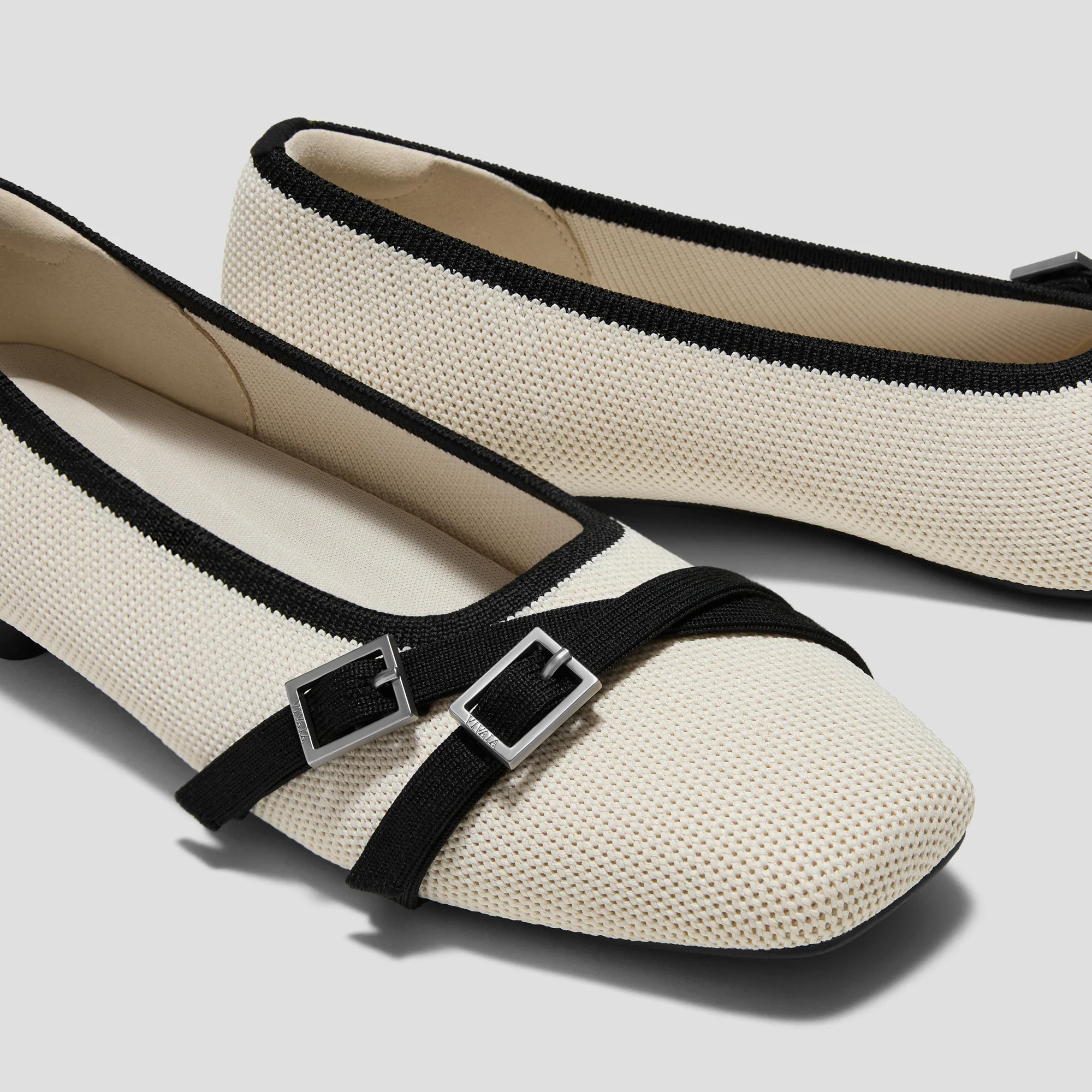 Square-Toe Margot Crisscross Flats (Marah)