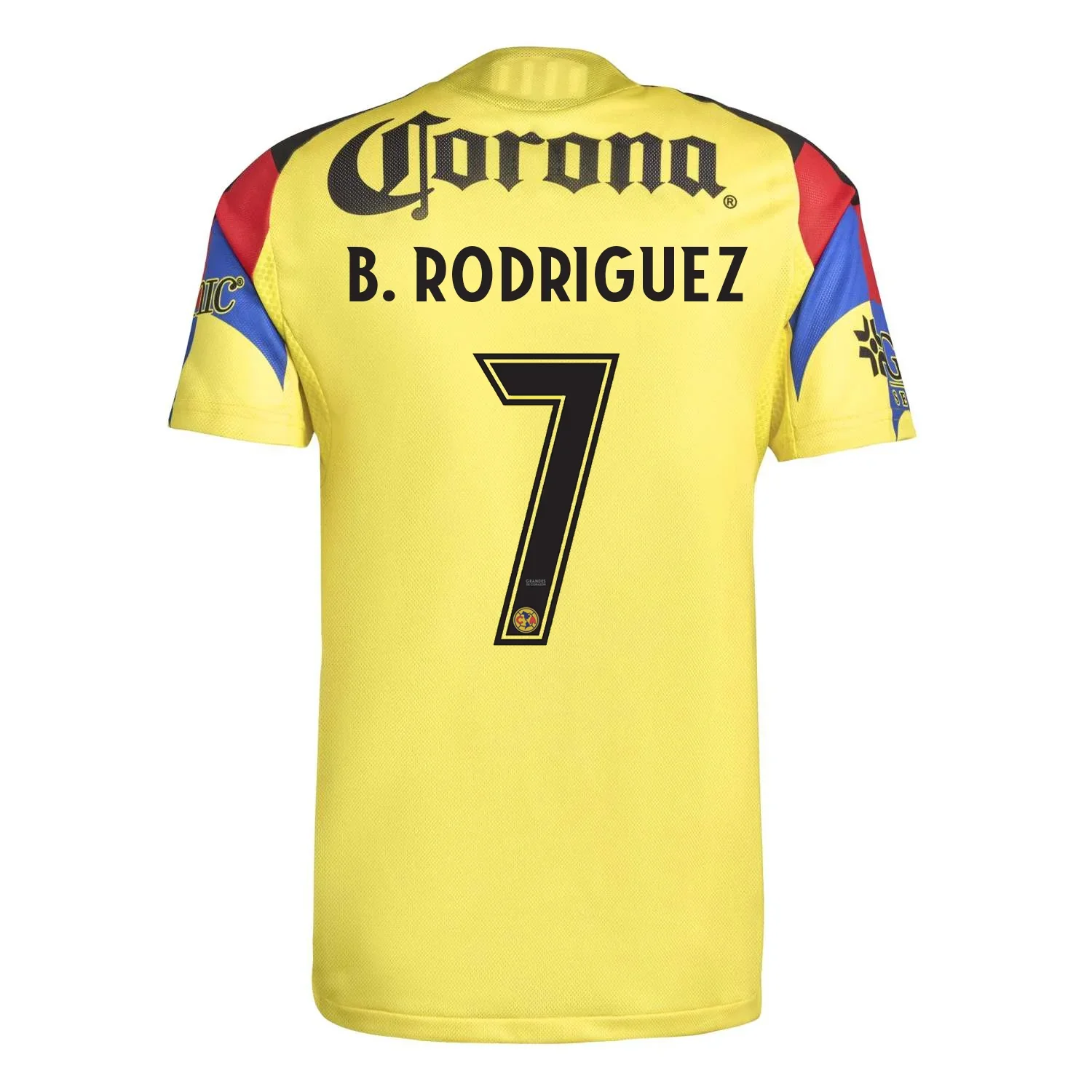 Brian Rodriguez Men's Club America 25/26 Authentic Home Jersey (Yellow)